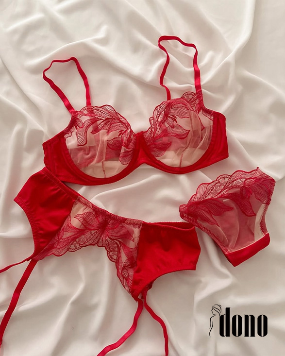 ست سه تیکه قرمز